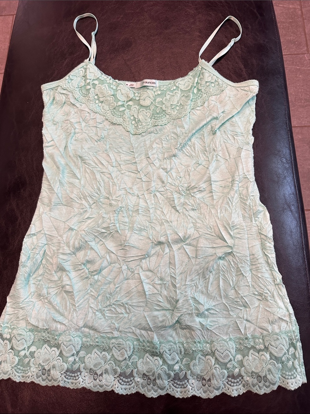 Maurice’s Mint green camisole size Medium